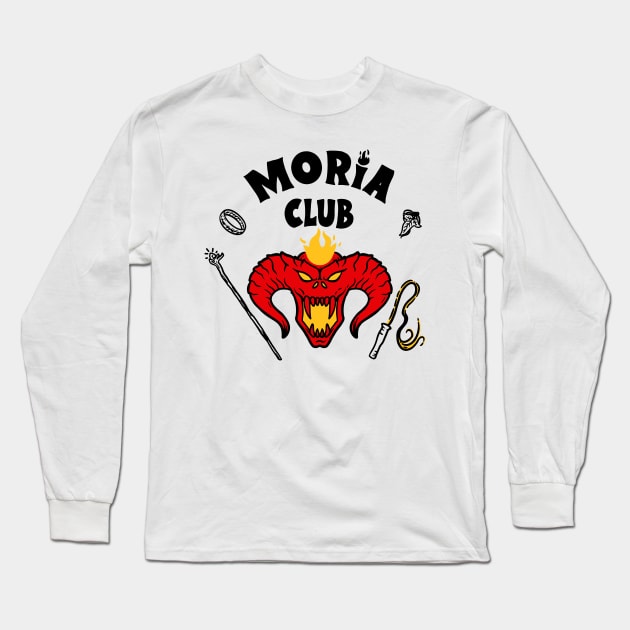 MORIA CLUB Long Sleeve T-Shirt by blairjcampbell